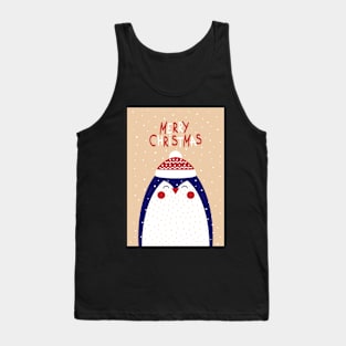 Merry Christmas Penguin Tank Top